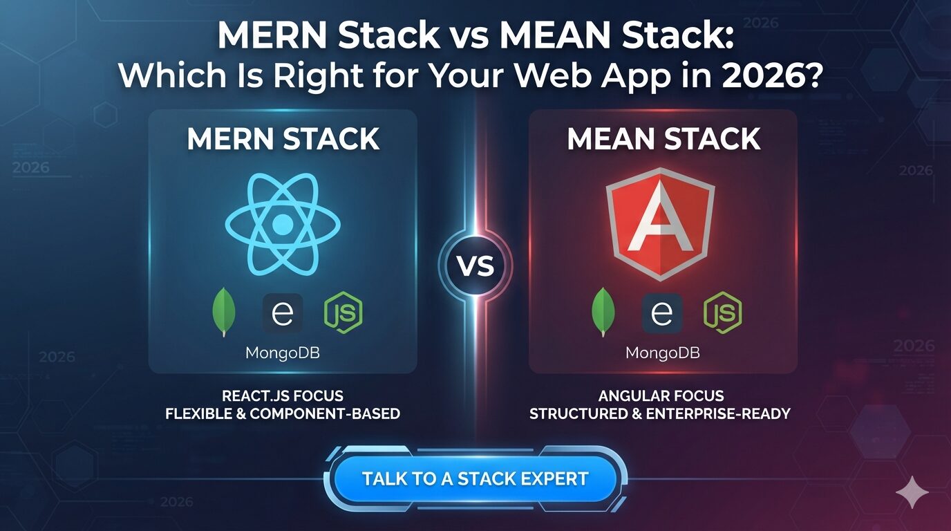 MERN Stack vs MEAN Stack: Which Is Right for Your Web App in 2026?